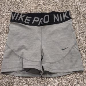 Grey nike spandex shorts